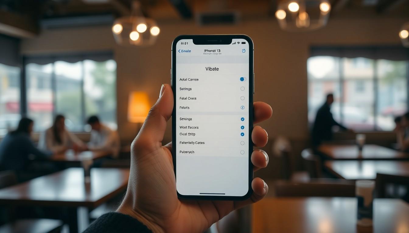 how to turn on vibrate on iphone 13